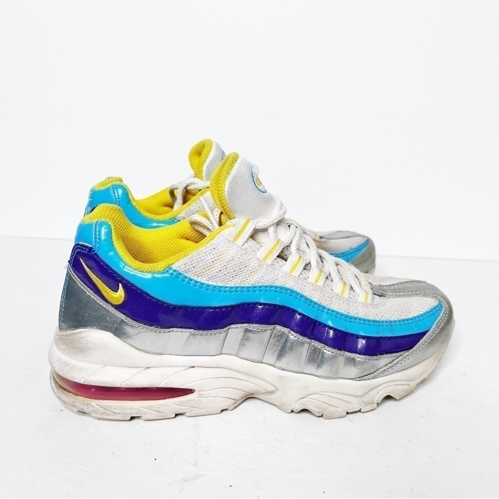 Vintage Nike Air Max ‘95 Rare Sneakers Size 5.5 Women’s Silver Purple Blue